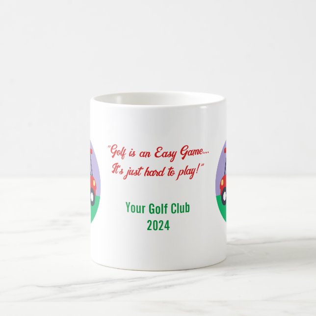 Gedenkfeier für Golf Quote Tasse (Mittel)
