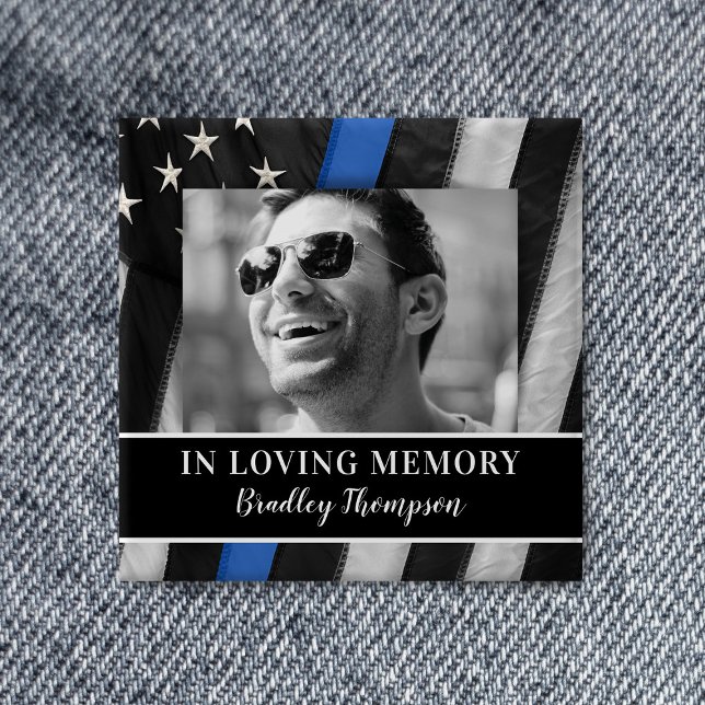 Gedenkfeier für Polizeibeamte Button (Von Creator hochgeladen)