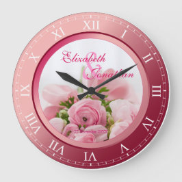 Gedenkfeier Hochzeit Ruby Römisches Foto Große Wanduhr