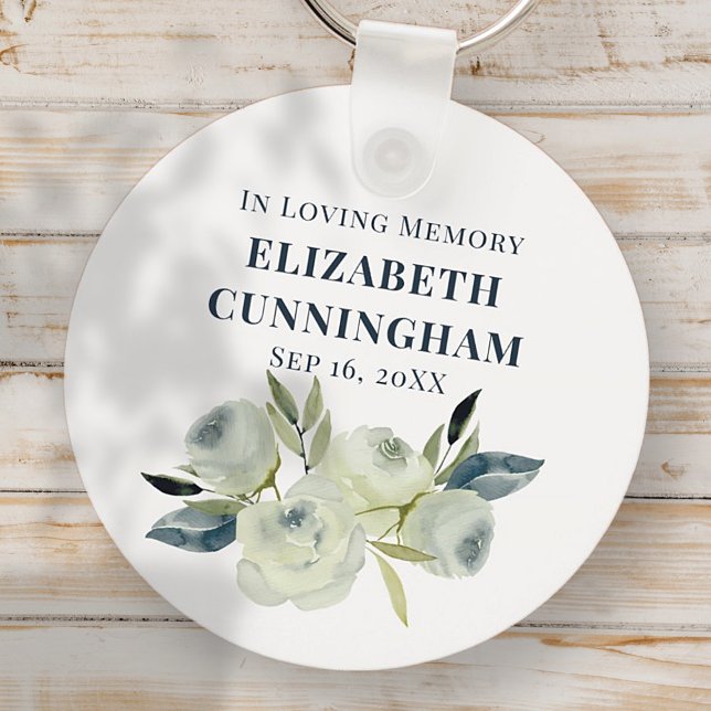 Gedenkfeier Moderne Wasserfarben Schlüsselanhänger (Von Creator hochgeladen)