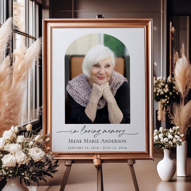 Gedenkfeier oder Beerdigung Foto in unserem Herzen Poster (Von Creator hochgeladen)