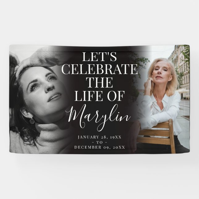 Gedenkfeier vor und nach dem Foto Banner (Horizontal)