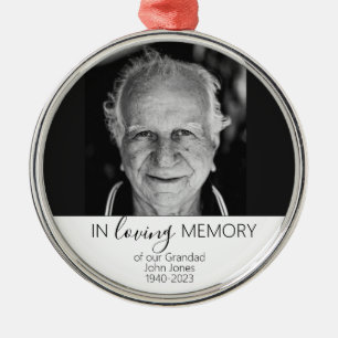 Gedenkfeier Weihnachten, in Liebe Erinnerung Ich Ornament Aus Metall