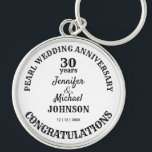 Gedenkfeier zum 30-jährigen Geburtstag von Pearl W Schlüsselanhänger<br><div class="desc">Jubiläumsgeschenk,  sei es Hochzeit,  Ruhestand,  Abschluss,  Ankunft des Alters oder Verlobung,  der Text ist vollständig editierbar,  um Ihren Anlass Anzug. Jeglicher Jubiläum kann diesem Schlüsselanhänger hinzugefügt werden.</div>