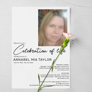 Gedenkfeier zum Foto Beerdigung Einladung