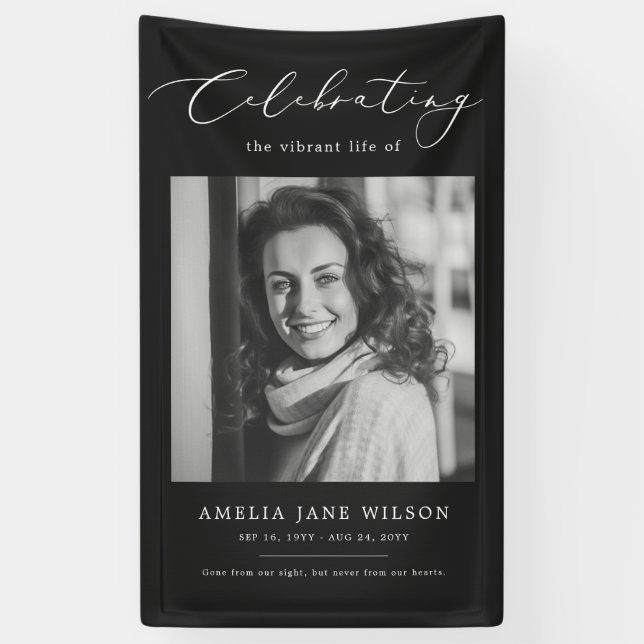 Gedenkfeier zum Foto der Beerdigung Banner (Vertikal)