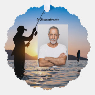 Gedenkfeier zum Foto des Lebensgefühls Ornament Karte