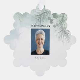 Gedenkfeier zum Foto des Lebensgefühls Ornament Karte