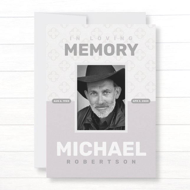 Gedenkfeier zum Foto Lebensbeerdigung Ankündigung (Von Creator hochgeladen)