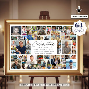 Gedenkfeier zum Leben - Erinnerungsalbum 64 Fotos  Poster