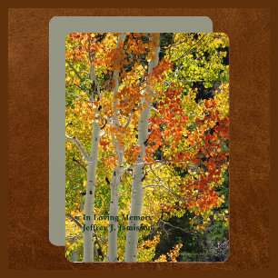 Gedenkfeier zum Lebensaspekt im Herbst Einladung