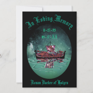 Gedenkfeier zur Beerdigung Dankeskarte