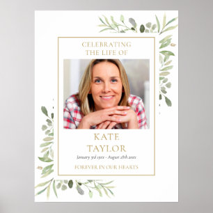 Gedenkfeier zur Beerdigung des Fotos Lebensjahr Poster