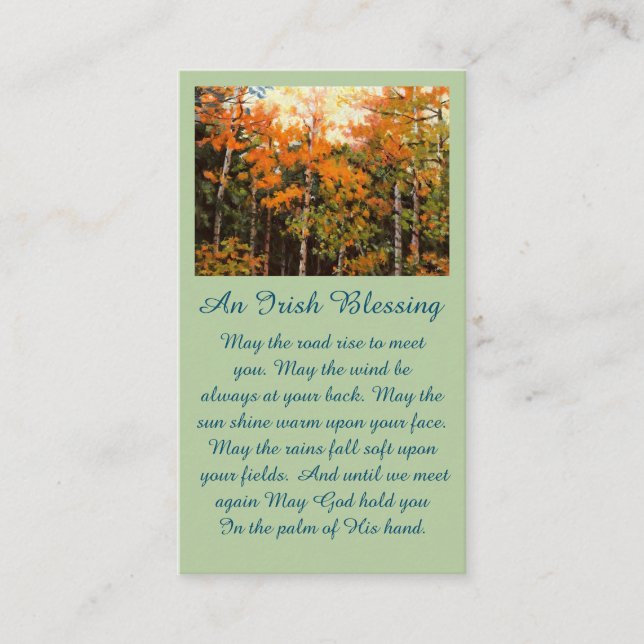 Gedenkfeier zur LebensPicture Card Visitenkarte (Vorderseite)