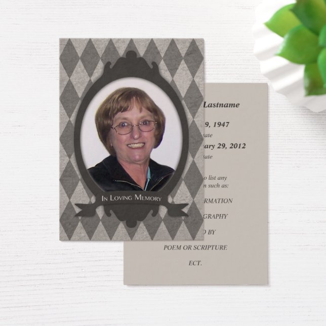 Gedenkfeierankündigungen (Schreibtisch)