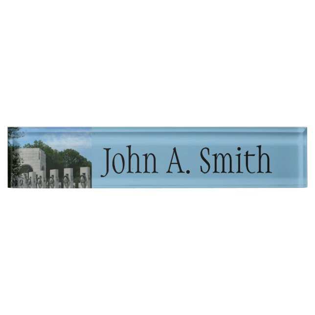 Gedenkfeiern des Zweiten Weltkriegs in Washington  Namensplakette (Vorderseite)