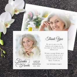 Gedenkfeiertag in UNSEREN HERZEN 2 Fotos Dankeskarte