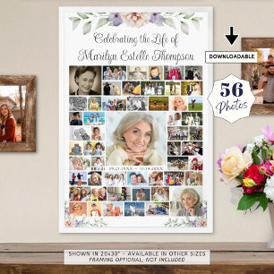 Gedenkfloristik 56 Fotocollage Poster