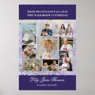 Gedenkfoto-Collage Trauerposter Poster