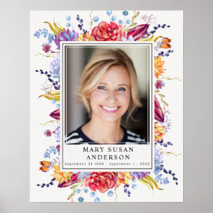 Gedenkfoto-Sukkulenten-Willkommensschild Poster