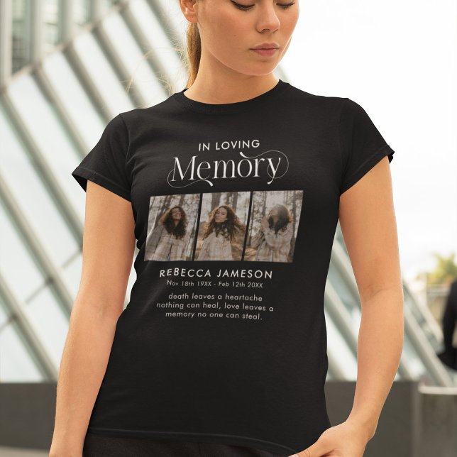 GedenkfotoCollage "In Love Memory" T-Shirt (Von Creator hochgeladen)
