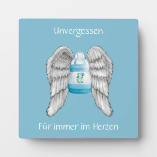 Gedenkfotoplatte für Sternenkindereltern Fotoplatte