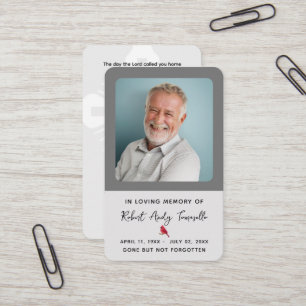 Gedenkgebet Foto Karte für Kardinal Bestattung