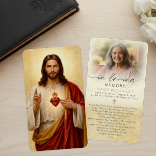 Gedenkgebetkarte Heiliges Herz Jesu