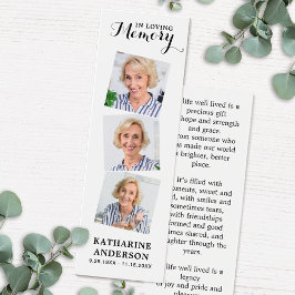 Gedenkgedicht 3 Foto Beerdigung Gebet Lesezeichen