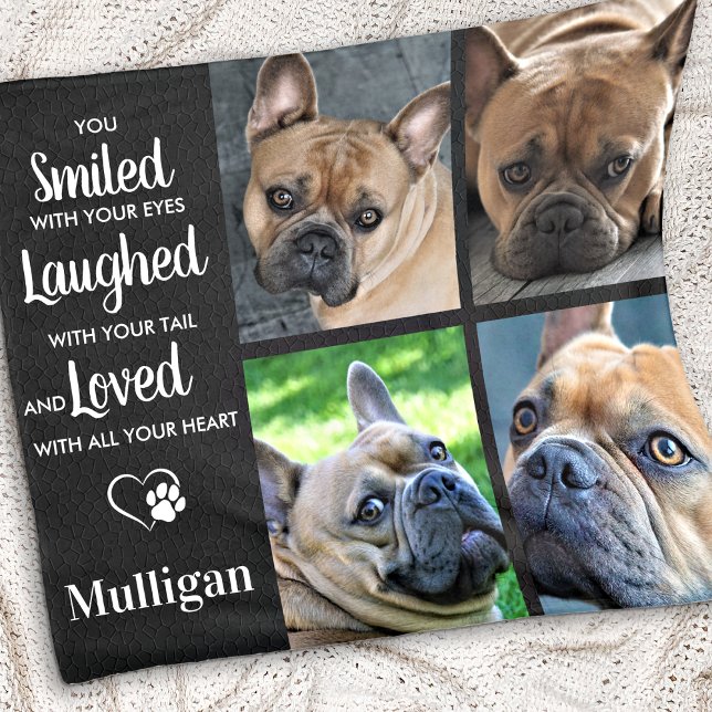 Gedenkgedicht an den Haustiere Personalisierter Hu Fleecedecke (Von Creator hochgeladen)