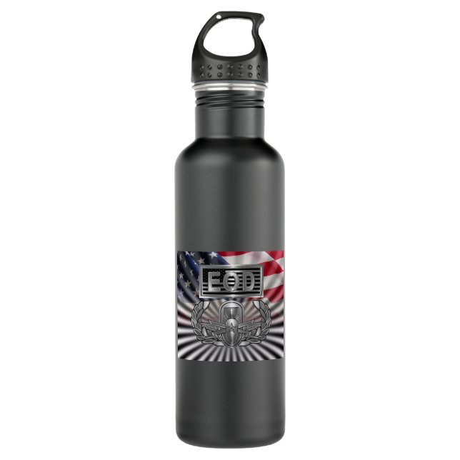 Gedenkgeschenk "Senior EOD" Edelstahlflasche (Vorderseite)