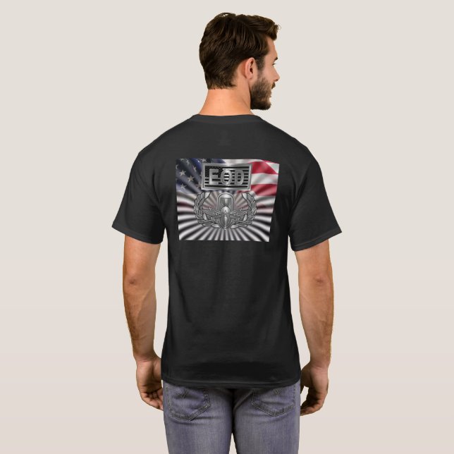 Gedenkgeschenk "Senior EOD" T-Shirt (Schwarz voll)