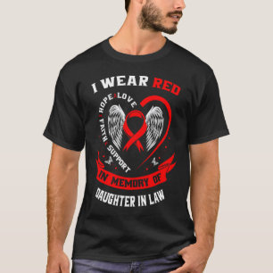 Gedenkgeschenke für den Verlust von Juristen Herz T-Shirt