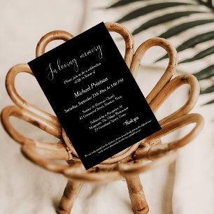 Gedenkgottesdienst , Beerdigung, Begehung des Lebe Einladung