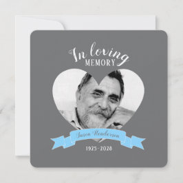 Gedenkgottesdienst Foto Blue Band Beerdigung lädt  Einladung