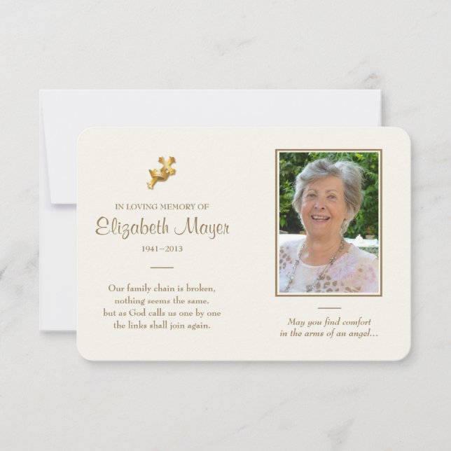 Gedenkkarte (Vorderseite)