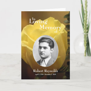 Gedenkkarte Ankündigung