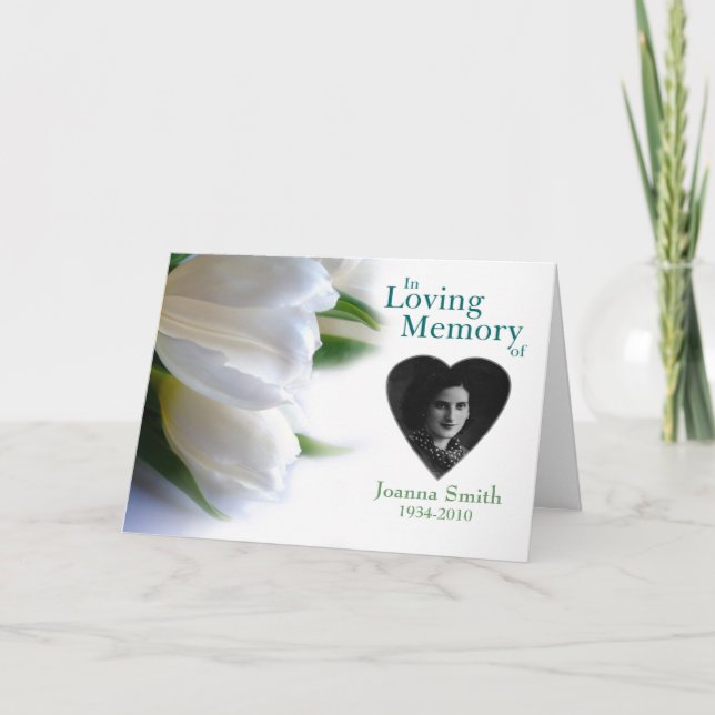 Gedenkkarte Ankündigung (Vorderseite)