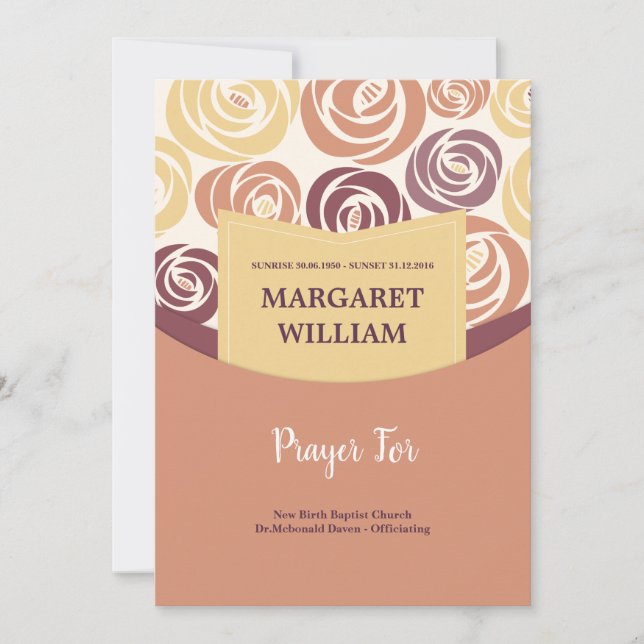 Gedenkkarte Dankeskarte (Vorderseite)