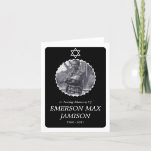 Gedenkkarte: eleganter Stern Karte