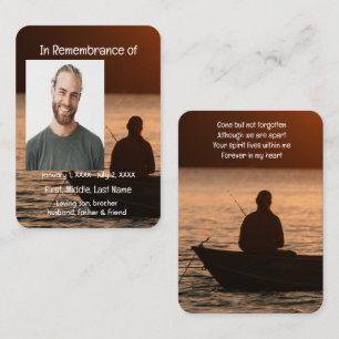 Gedenkkarte für Angler Visitenkarte