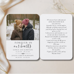 Gedenkkarte für das Doppelte Foto Visitenkarte