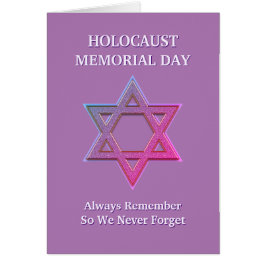 Gedenkkarte für den benutzerdefinierten Holocaust