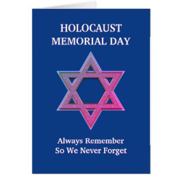 Gedenkkarte für den blauen Holocaust