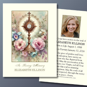 Gedenkkarte für katholische Beerdigung