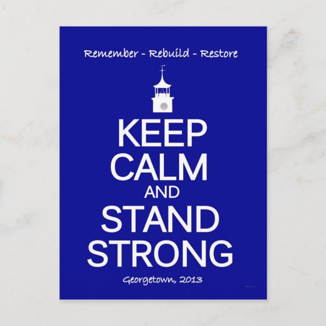 Gedenkkarte Georgetown Strong SC Fire Postkarte (Vorderseite)