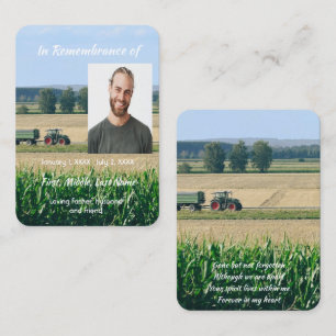 Gedenkkarte Korn Landwirtschaft Visitenkarte