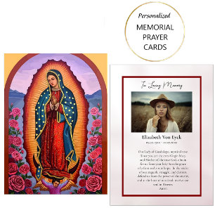Gedenkkarte mit Unserer Lieben Frau von Guadalupe Platzkarte