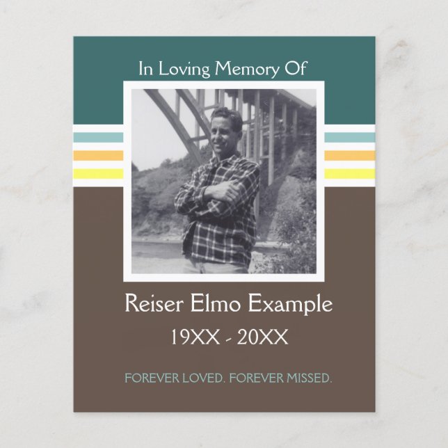 Gedenkkarte Mod (Vorderseite)