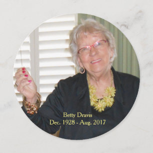 Gedenkkarte, Verstorbene Nachricht, Beerdigung, To Einladung